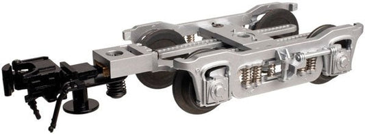 Atlas 66037 O Streamlined Passenger Trucks, Silver, 3 - Rail (1 Pair) - House of Trains