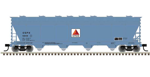 Atlas Master Plus 20 006 403 HO, ACF 5250 Covered Hopper, Citgo, CSPX, 5244 - House of Trains