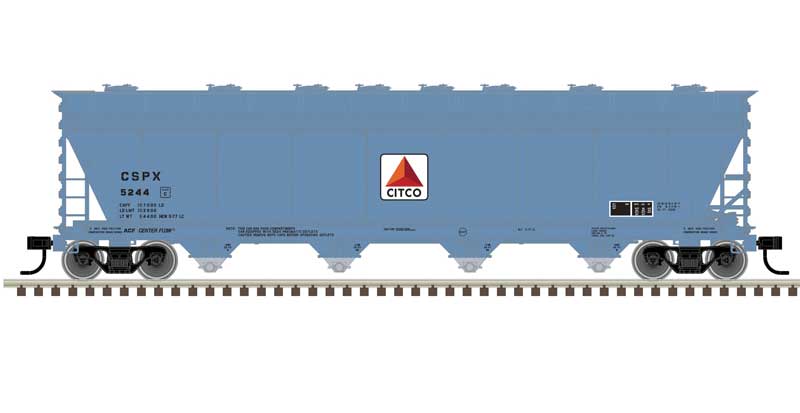 Atlas Master Plus 20 006 404 HO, ACF 5250 Covered Hopper, Citgo, CSPX, 5297 - House of Trains