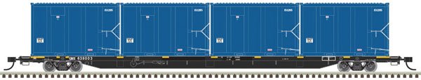 Atlas Trainman Plus 50 005 421 N, 85' Trash Container Flat Car, GIMX, 638126 - House of Trains