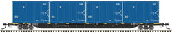 Atlas Trainman Plus 50 005 421 N, 85' Trash Container Flat Car, GIMX, 638126 - House of Trains