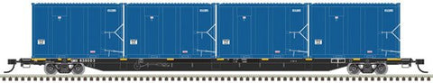 Atlas Trainman Plus 50 005 421 N, 85' Trash Container Flat Car, GIMX, 638126 - House of Trains
