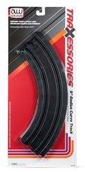 Auto World 173 HO Slot Car Track, 9" Radius Curve Track (2 Pieces) - House of Trains