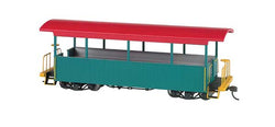 Bachmann 26001 On30, Open Excursion Car, Green, Red Roof - House of Trains