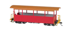Bachmann 26002 On30, Open Excursion Car, Red, Tan Roof - House of Trains