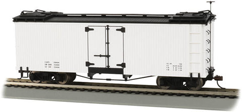 Bachmann 27496 On30, Billboard Reefer, Data Only, White with Black Roof and Ends - House of Trains