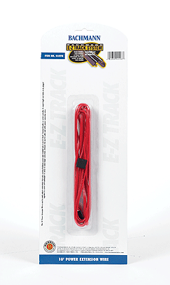 Bachmann 44498 E-Z Track 10' Red Terminal Extension Wire, 10' - House of Trains