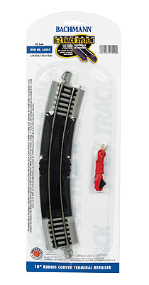 Bachmann 44502 HO Nickel Silver E-Z Track 18" Radius Terminal Section, 30 Degree, With Wire - House of Trains
