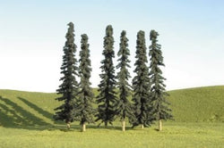 Bachmann Scene Scapes 32003, Conifer Pine Trees, 5" to 6", 6 Trees - House of Trains
