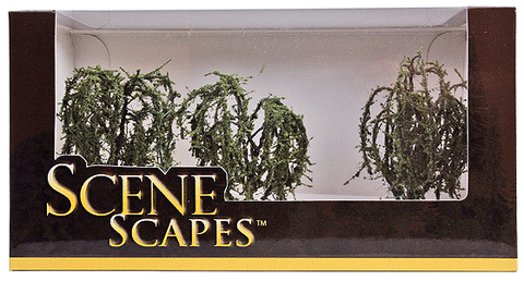 Bachmann Scene Scapes 32014, Willow Trees, 3" to 3.5", 3 Trees - House of Trains