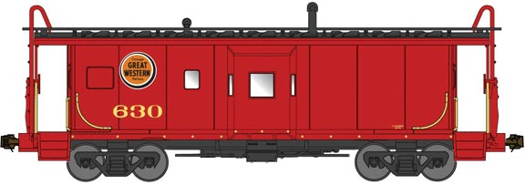 Bluford Shops 42121 N, International Car Bay Window Caboose, Phase 2, CGW, 632 - House of Trains