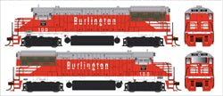 Bowser 25133 HO, EMD U25B, ESU Loksound and DCC, CBQ, 100 - House of Trains