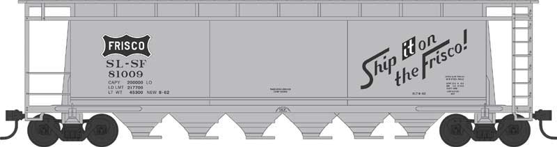 Bowser 38144 N, Cylindrical Hopper, Frisco, SLSF, 81014 - House of Trains