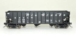 Bowser 42936 HO, 70 Ton, 12 Panel Triple Hopper, DRGW, 14692 - House of Trains