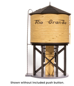 Broadway Limited 7917 HO. Operating Water Tower Sound, Motorized Spout, Weathered Yellow DRGW - House of Trains