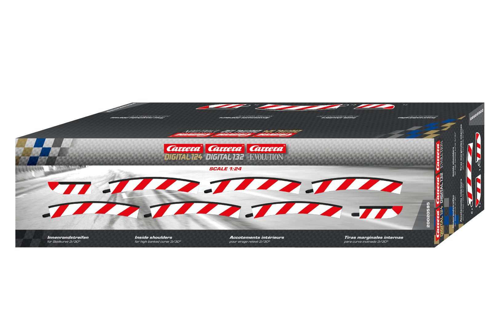 Carrera 20594 Digital 1:24, Digital 1:32, Evolution, Inside Shoulders, High Banked Curve 2/30 degree - House of Trains