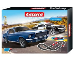 Carrera 63504 Racing System, 1:43 Electric Slot Car Set, Speed Trap, Battery Operated - House of Trains
