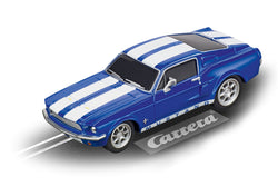 Carrera 64146 Go!!!, 1:43 Electric Slot Car, 1967 Ford Mustang, Blue - House of Trains