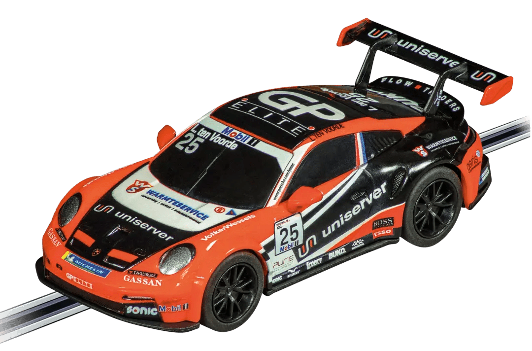 Carrera 64207, GO!!!, Electric Slot Car, Porsche 911 (992) GT3 Cup, Team GP-Elite, No. 25 - House of Trains