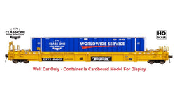 Class One Model Works FC00105 HO, 48' Well Car, TTX, TWF10, Intermediate Paint, DTTX, 54039 - House of Trains