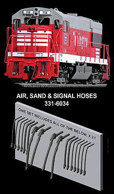 Hi-Tech Details 6034 HO Diesel MU, Signal, Air Hoses - House of Trains