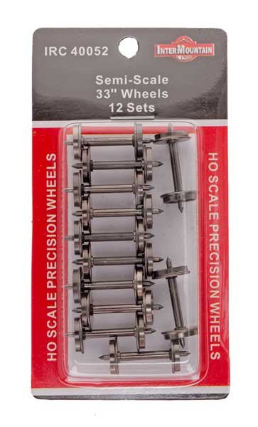 Intermountain 40052 HO 33" Semi Scale Metal Wheels - House of Trains