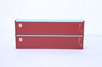 Jacksonville Terminal Company 402403 N, 40' Rib Side Container, Canada Marine, 2 Pack - House of Trains
