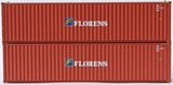 Jacksonville Terminal Company 405025 N, 40' High-Cube Container, Florens, 2 Pack - House of Trains