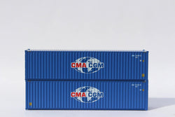 Jacksonville Terminal Company 405103 N, 40' High-Cube Container, ECMU Globe Logo, CMA, CGM - House of Trains