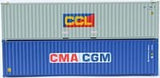 Jacksonville Terminal Company 405801 N, 40' High-Cube Container, Multi, 2 Pack - House of Trains