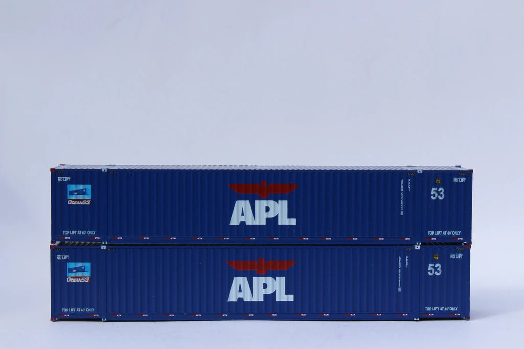 Jacksonville Terminal Company 535006 N, 53&#39; Container, American Presidents Line, APL, 2 Pack - House of Trains