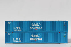 Jacksonville Terminal Company 535019 N, 53' Container, Oceanex, OCEU, 2 Pack - House of Trains