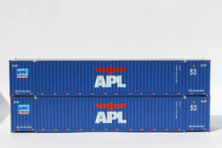 Jacksonville Terminal Company 535081 N, 53' Container, American Presidents Line, APHU, 2 Pack - House of Trains