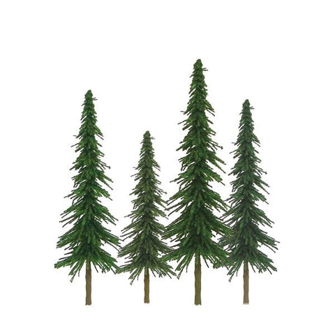 JTT Scenery Products 92026, Scenic Spruce, 2" to 4", 36 pieces per package - House of Trains