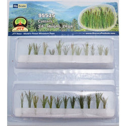 JTT Scenery Products 95535 HO, Cattails, 3/4" tall, 24 pieces per package - House of Trains