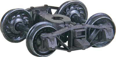 Kadee 1583 HO Arch Bar Caboose Trucks, 33" Ribbed Backed Code 88 Wheels (1pr) - House of Trains