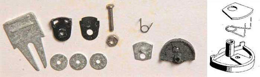 Kadee 454 HO Swing Bracket Adaptor for Standard Shank or Whisker Couplers - House of Trains