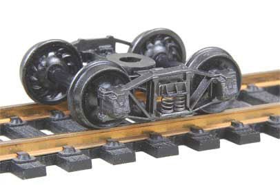 Kadee 551 HO Self Centering Arch Bar Truck, 33" Ribbed Backed Wheels - House of Trains