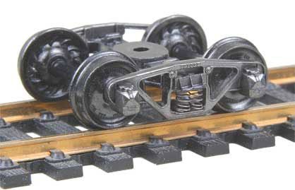 Kadee 556 HO Self Centering Vulcan Truck, 33" Ribbed Backed Wheels - House of Trains