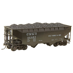 Kadee 7525 HO, 50 Ton AAR Standard, 2 Bay Offset Open Hopper, Coal Load, GMO, 32487 - House of Trains