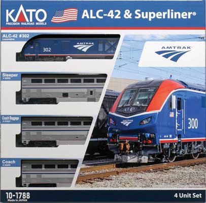 Kato 10-1788-DCC N, Amtrak ALC-42 and Superliner 3 Car Set - House of Trains