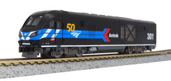Kato 176-6050 N ALC-42 Charger, DCC Ready, Amtrak, Day One, 301, 50th Anniversary Logo - House of Trains
