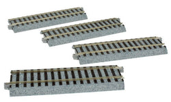 Kato 2-140 HO Unitrack Straight, 4-7/8", 123mm, 4 per Package - House of Trains