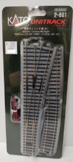 Kato 2-861 HO, Unitrack, Number 6 Remote, Right Hand, Turnout - House of Trains