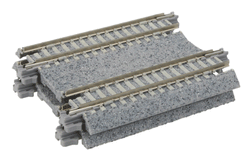 Kato 20-042 N Unitrack 2-7/16" (62mm) Double Track Straight Concrete Ties (2 Pieces) - House of Trains