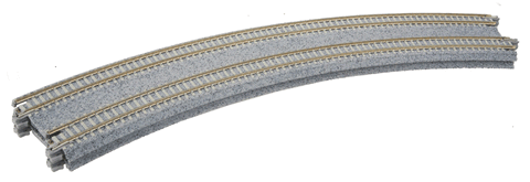 Kato 20-181 N 15"-17 1/4" (381-414mm) 45 Degree Superelevated Double Track (2 Pieces) - House of Trains
