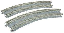 Kato 20-183 N 11"-12 3/8" (282-315mm) 45 Degree Superelevated Double Track (2 Pieces) - House of Trains