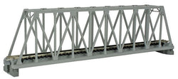 Kato 20-432 N, Single Truss Bridge, 9 3/4", (248mm), Grey, 1pc - House of Trains
