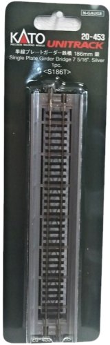 Kato 20-453 N, Plate Girder Bridge, Unitrack, 7 5/16, 186mm, Silver - House of Trains