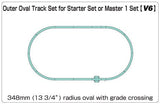 Kato 20-865-1 Unitrack N V6 Outer Oval Track Set, 13 3/4" (348mm) Radius - House of Trains